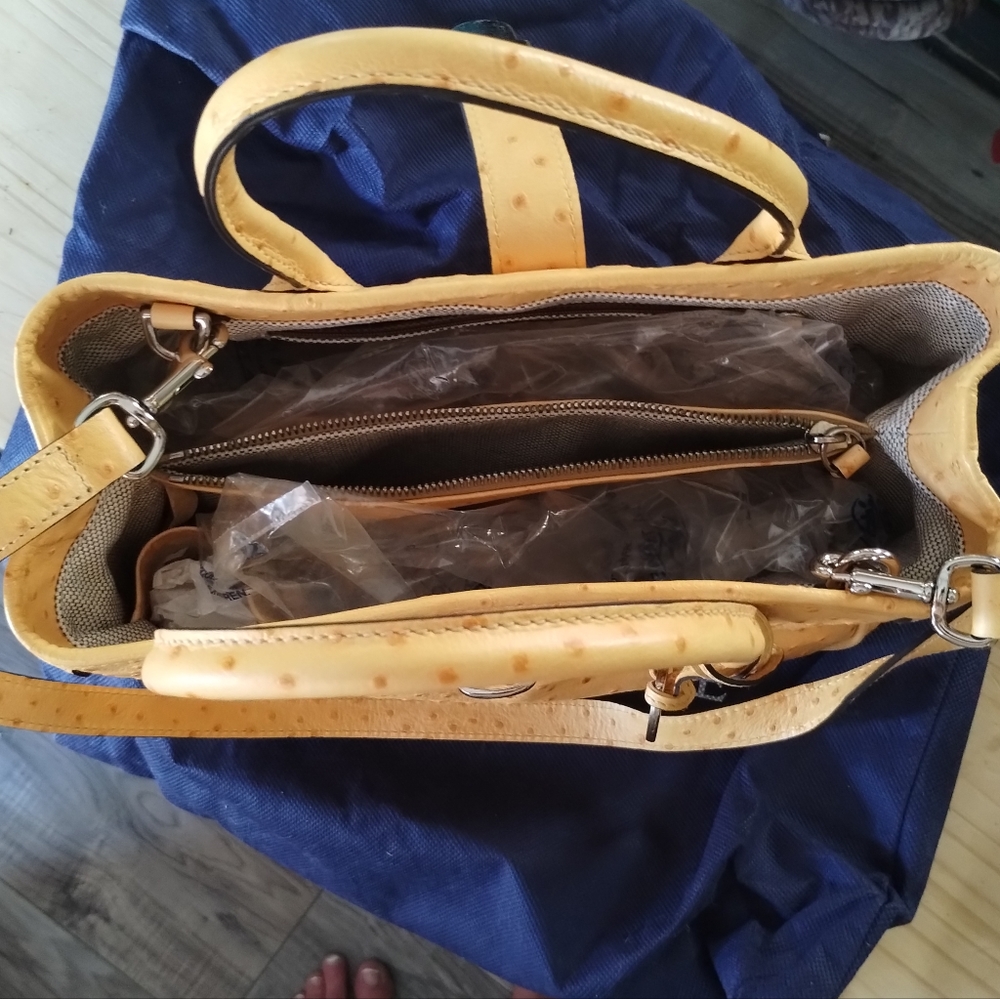 Dooney Bourke Ostrich small tote - Picture 6 of 6